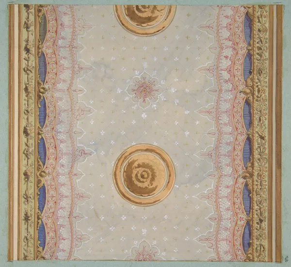 A design for the painted decoration of a ceiling or walls av Jules-Edmond-Charles Lachaise