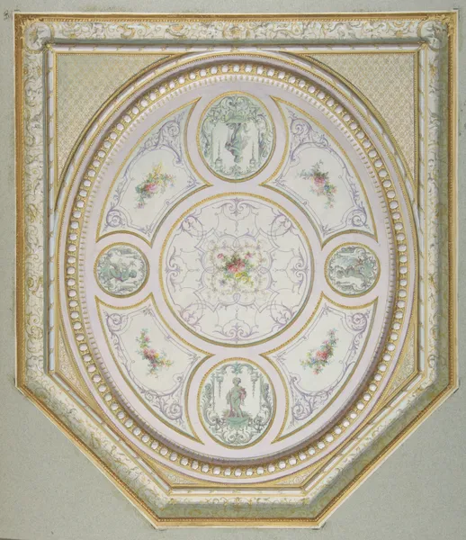 Ceiling Design (19th Century) av Jules-Edmond-Charles Lachaise