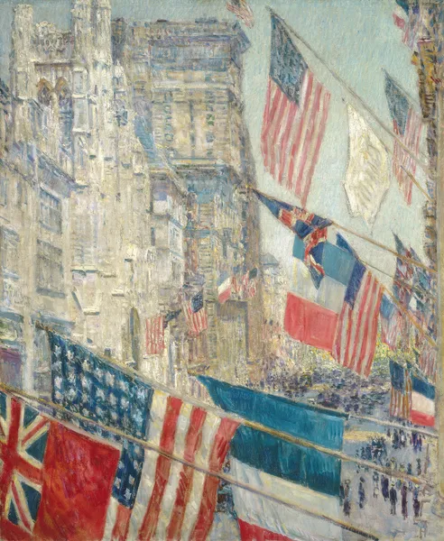 Allies Day, May 1917 av Childe Hassam