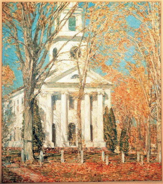 Church at Old Lyme, Connecticut av Childe Hassam