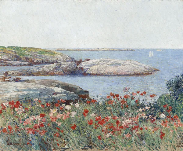Poppies,Isles of Shoals av Childe Hassam