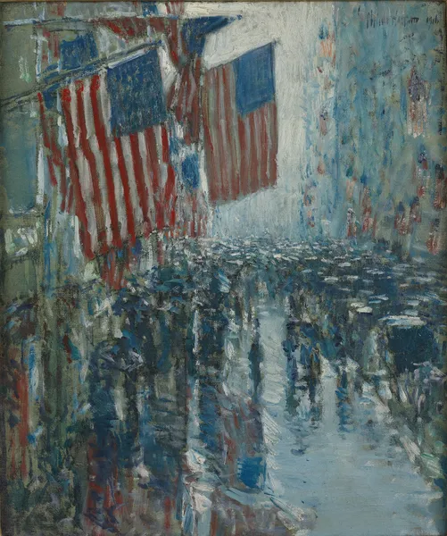 Rainy Day, Fifth Avenue av Childe Hassam