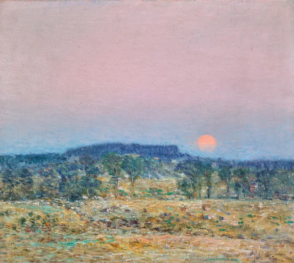 September Moonrise av Childe Hassam