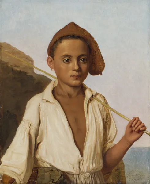 A Capri Fisher Boy av Christen Købke