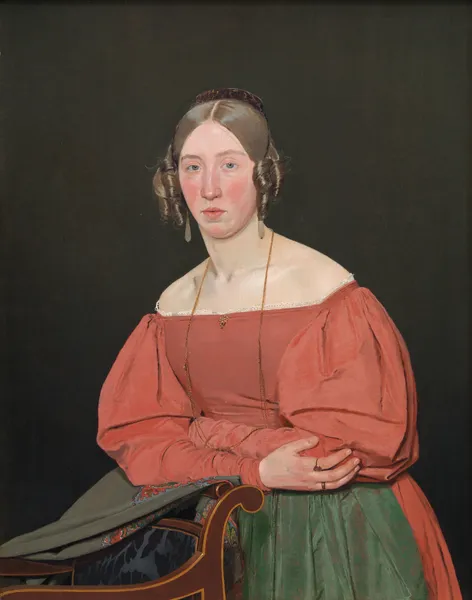 Portrait of the Artist´s Sister, Cecilie Margrethe Petersen, née Købke av Christen Købke