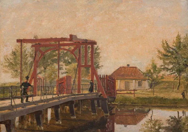 The Northern Drawbridge to the Citadel in Copenhagen av Christen Købke