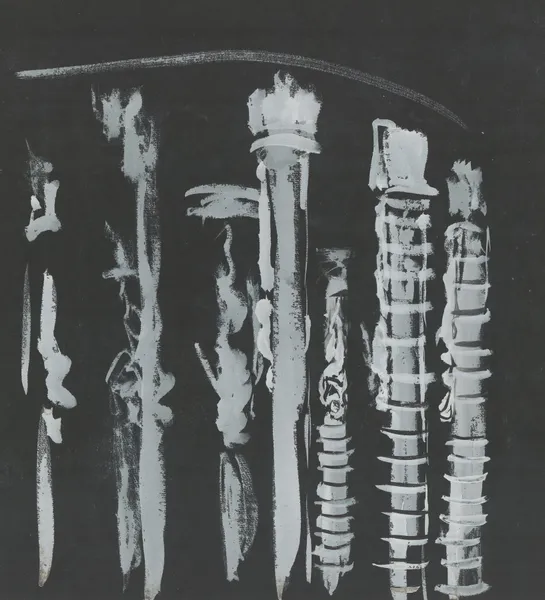 Dom Juan – maquette de décor – acte III, le tombeau du Commandeur, vue générale et cinq détails av Christian Bérard