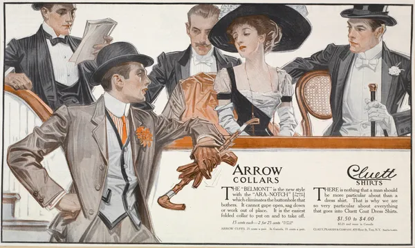 Arrow collars, Cluett shirts av Joseph Christian Leyendecker