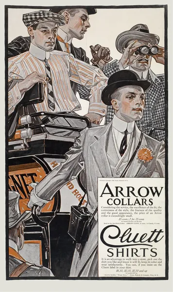 Arrow collars. Cluett shirts av Joseph Christian Leyendecker
