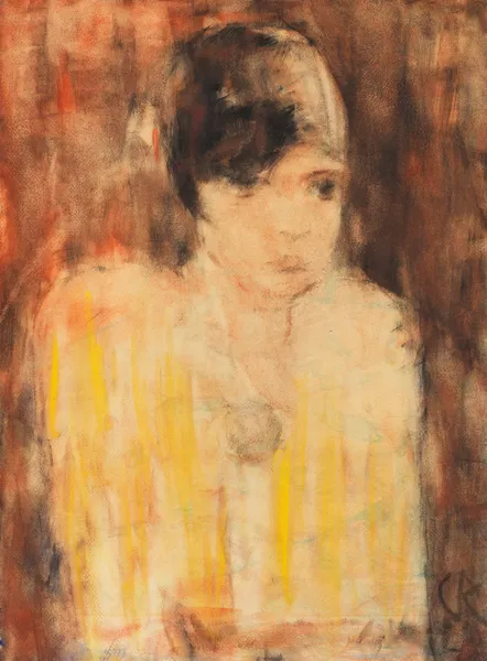 Kecke junge Dame (Flapper) av Christian Rohlfs