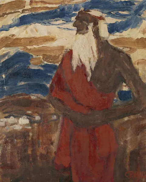 Moses Seeing the Promised Land av Christian Rohlfs