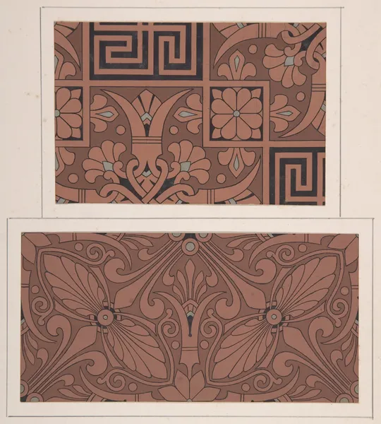 Design drawing av Christopher Dresser