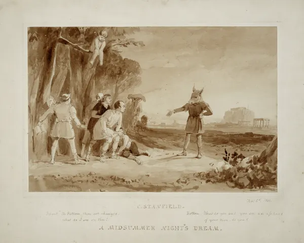 A midsummer night’s dream, Snout; ‘Oh Bottom thou art changed …’ [III, 1] av Clarkson Stanfield
