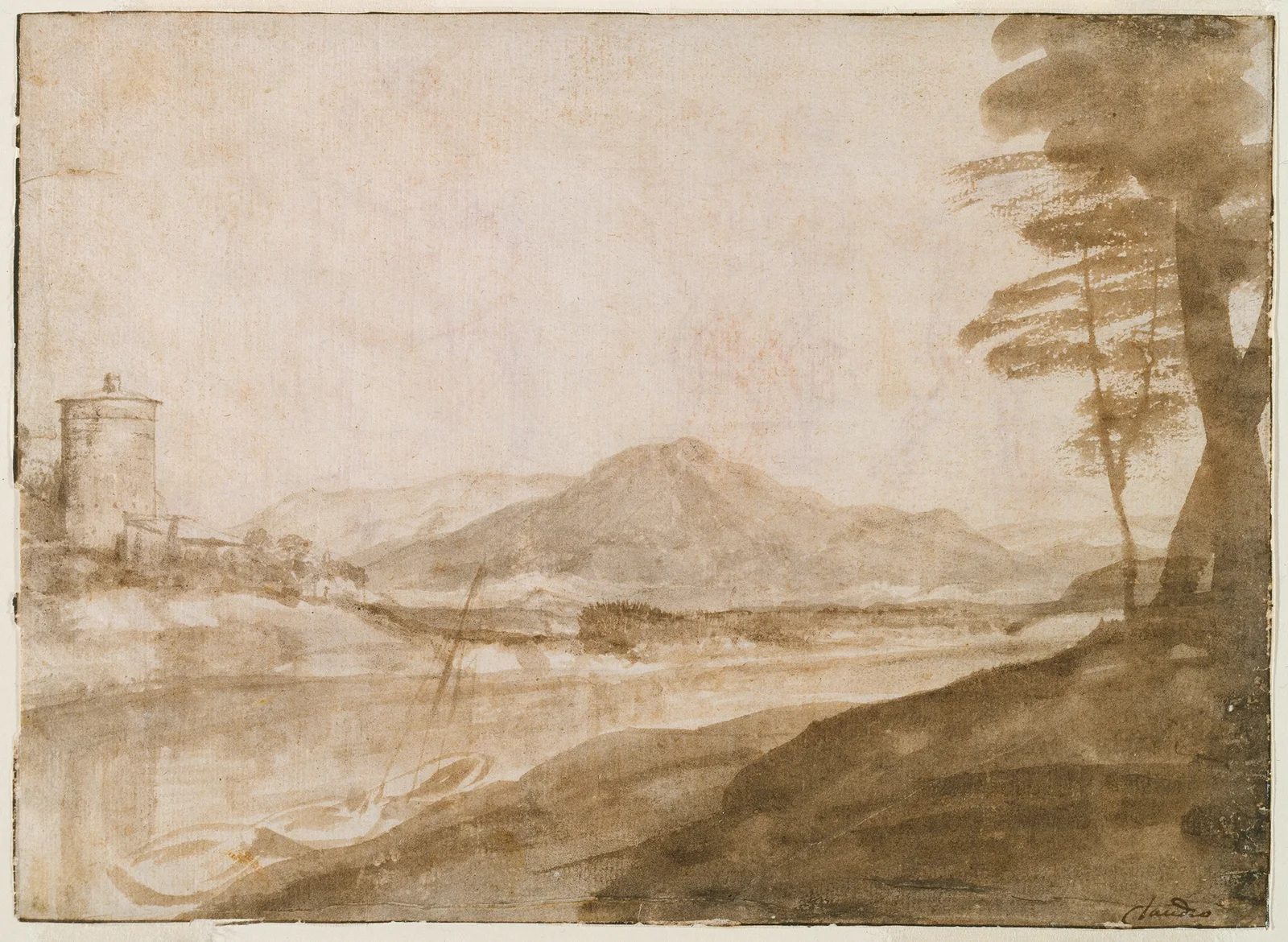 Landscape av Claude Lorrain