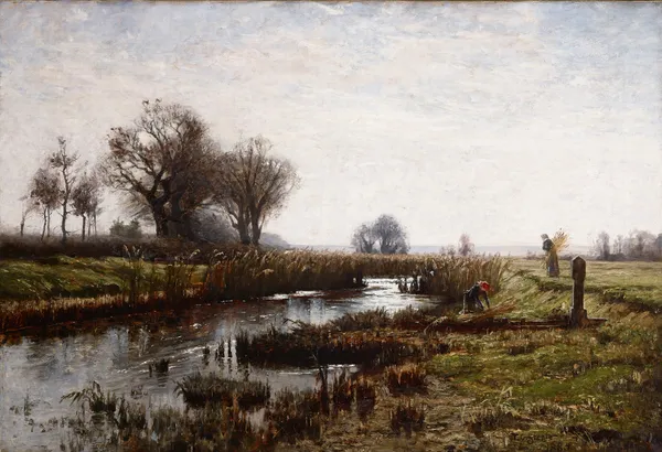 Late Afternoon, Dachau Moor av Theodore Clement Steele