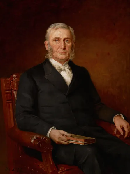 Portrait of Reverend Nathaniel A. Hyde av Theodore Clement Steele