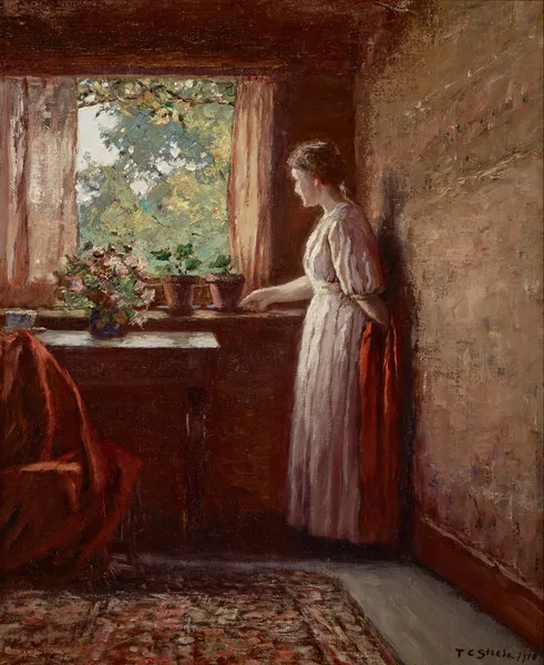 The Girl by the Window av Theodore Clement Steele