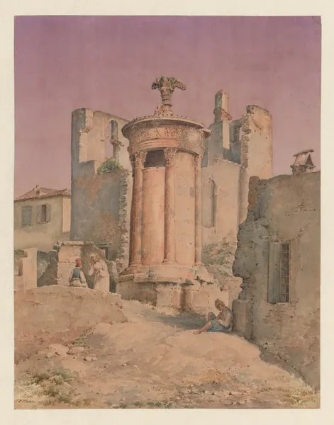 Greece, Athens, Lysicrates Monument av Harald Conrad Stilling
