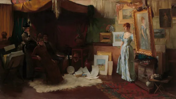 Fair Critics av Charles Courtney Curran