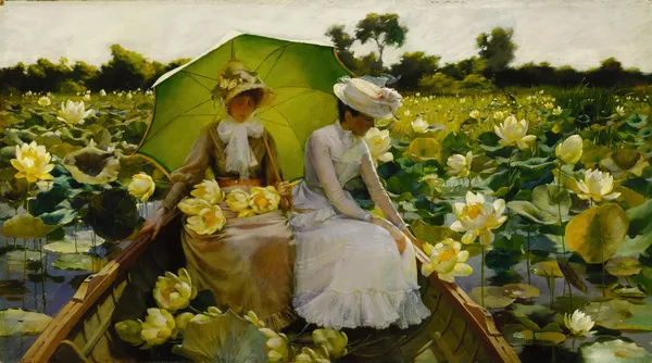 Lotus Lilies av Charles Courtney Curran