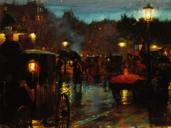 Paris at Night av Charles Courtney Curran