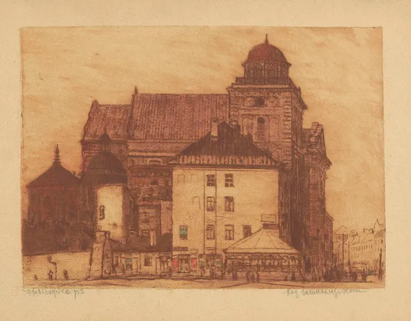 The Corner of the Castle Square av Feliks Jabłczyński