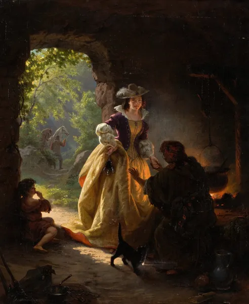 Gypsy Fortune Teller av Daniel Maclise