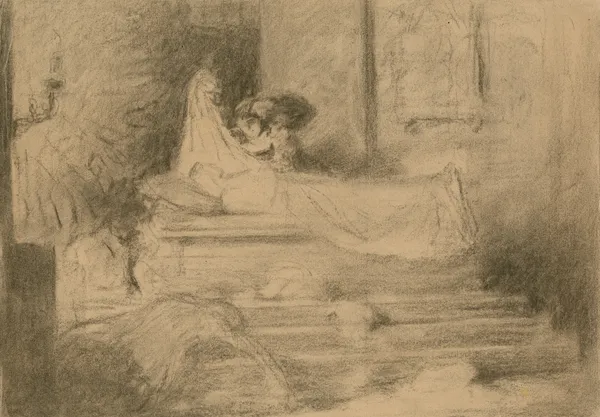 Romeo and Juliet, V, 3, the tomb scene av Daniel Maclise