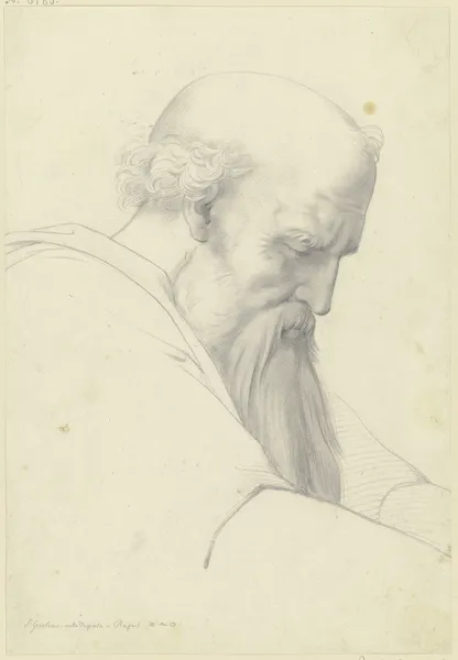 Der Heilige Hieronymus aus Raffaels Disputa av Moritz Daniel Oppenheim