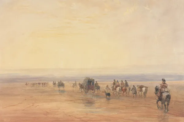 Crossing Lancaster Sands av David Cox