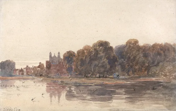 Eton from the Thames (early 19th century) av David Cox