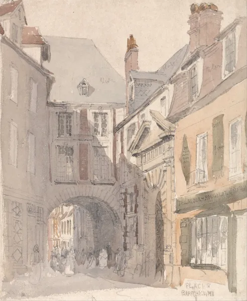 Place St. Barthélemy, Rouen av David Cox