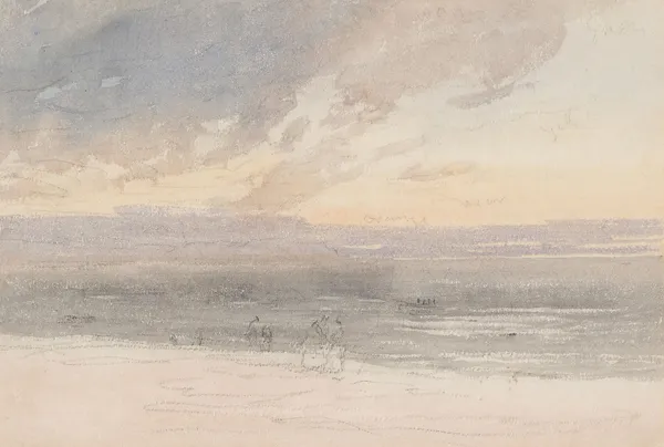 Sunset From The Shore av David Cox