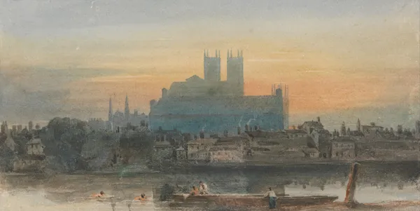 Westminster from Lambeth av David Cox