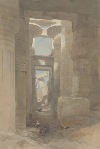 The Great Temple of Amon Karnak, The Hypostyle Hall av David Roberts