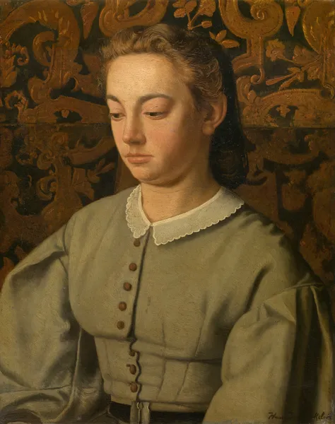 Betsy De Braekeleer, the Painter’s Sister av Henri de Braekeleer