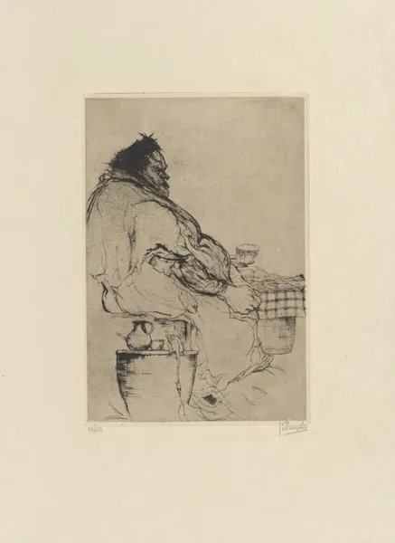 A Flea Market Seller av Jules De Bruycker