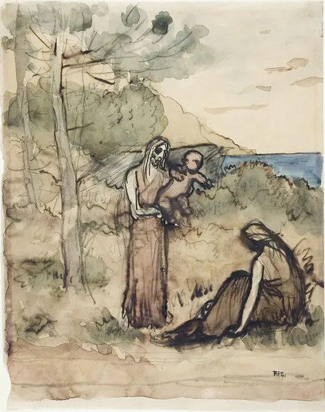 Fisherman’s Family av Pierre Puvis de Chavannes