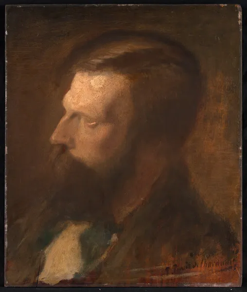 Portrait d’homme (19th Century) av Pierre Puvis de Chavannes