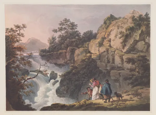 Cataract on the Llugwy av Philip James de Loutherbourg