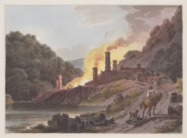Iron Works, Colebrook Dale av Philip James de Loutherbourg