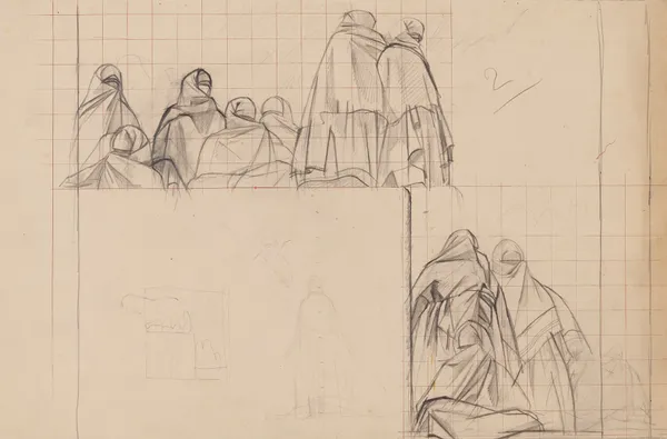 Femmes sur la terrasse av Bernard Boutet de Monvel