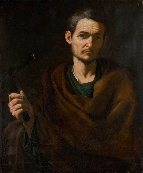 Saint Philip, Half-Length, Holding A Crucifix av Jusepe de Ribera