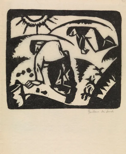 Harvesting Potatoes av Gustave De Smet