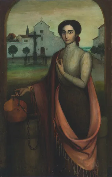 Girl By A Well av Julio Romero De Torres
