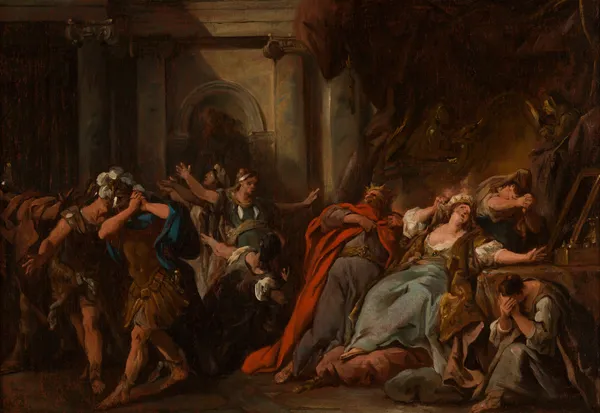 Créüse consumée par la robe empoisonnée av Jean-François de Troy