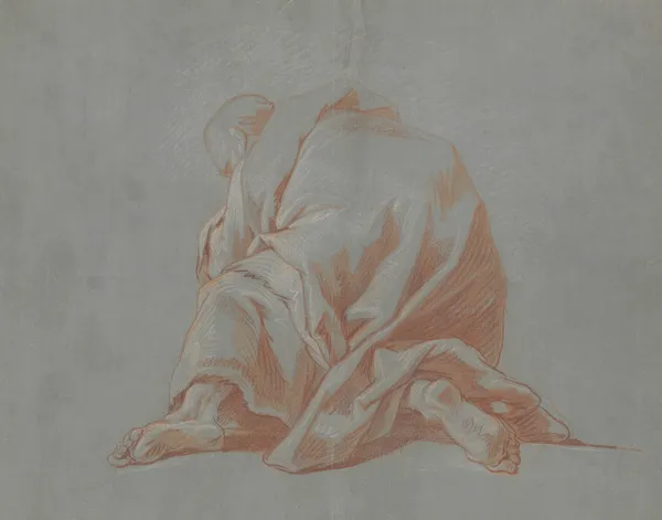 Study of a Draped Figure av Jean-François de Troy