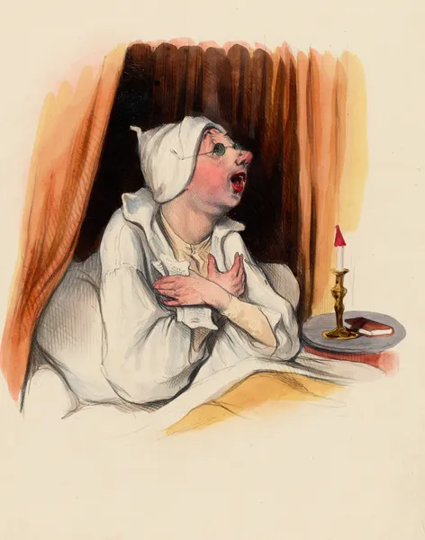 Elle m’aime toujours She loves me always av Charles-Joseph Traviès de Villers