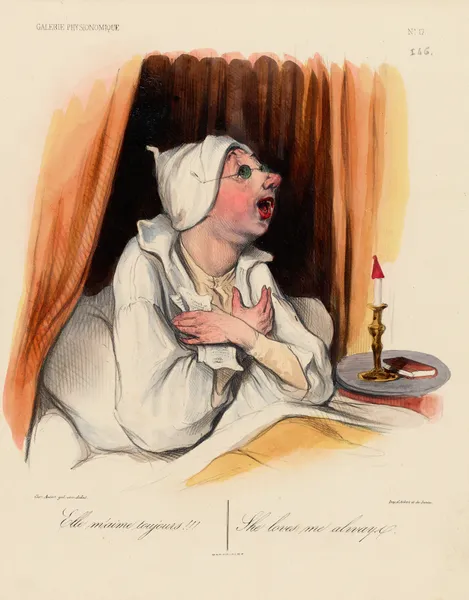 Elle m’aime toujours She loves me always av Charles-Joseph Traviès de Villers