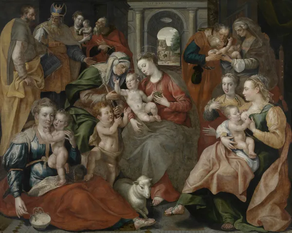 The Family of Saint Anne av Maerten De Vos